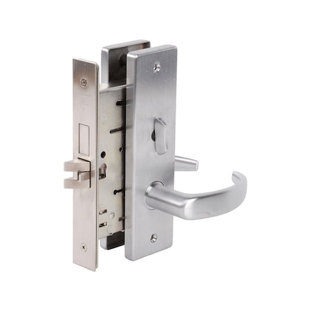 Falcon Privacy, Bedroom, Bath Mortise Lock, Quantum Lever, Napa Escutcheon, Satin Chrome MA311 QN 626